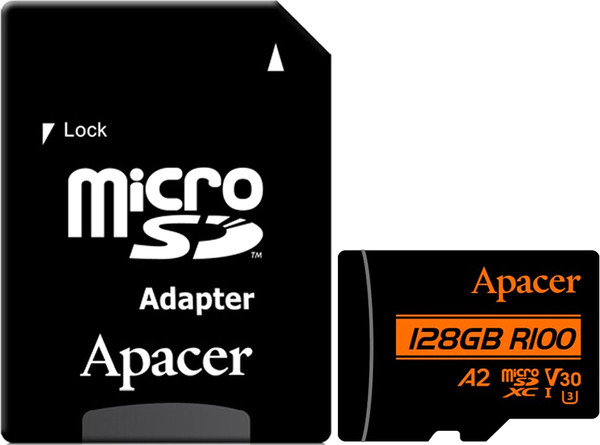 Изображение товара Карта памяти Apacer MicroSDXC 128GB с адаптером (AP128GMCSX10U8-R)