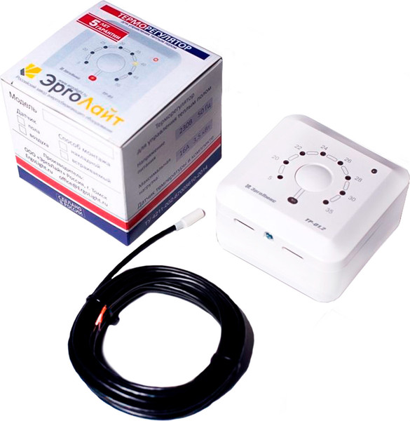 Изображение товара Терморегулятор для климатической техники ЭргоЛайт ТР-01.2ВН (белый)