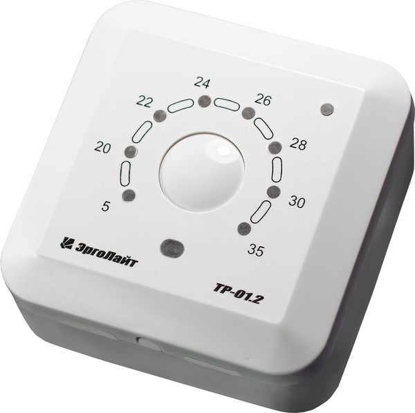 Изображение товара Терморегулятор для климатической техники ЭргоЛайт ТР-01.2ВН (белый)