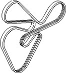 Изображение товара Ремень генератора Hyundai/KIA 2521225000