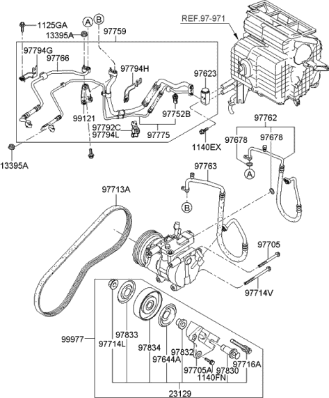 Изображение товара Ремень генератора Hyundai/KIA 977131C200