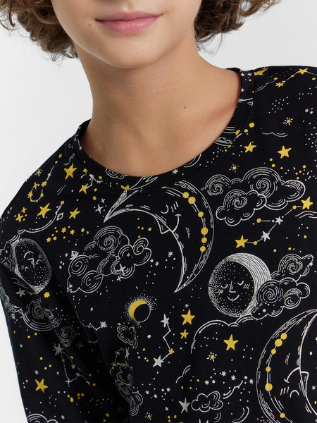 Изображение товара Пижама детская Mark Formelle 563323 (р.116-60-54, созвездия на черном)