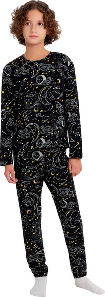 Изображение товара Пижама детская Mark Formelle 563323 (р.116-60-54, созвездия на черном)