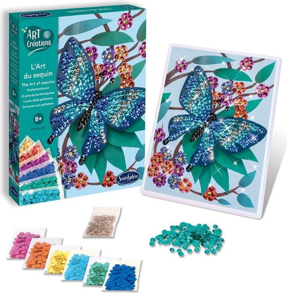 Изображение товара Набор для творчества SentoSphere Блестящие бабочки / 20100