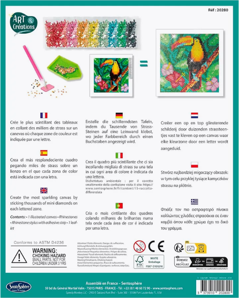 Изображение товара Набор алмазной вышивки SentoSphere Тукан / 20280