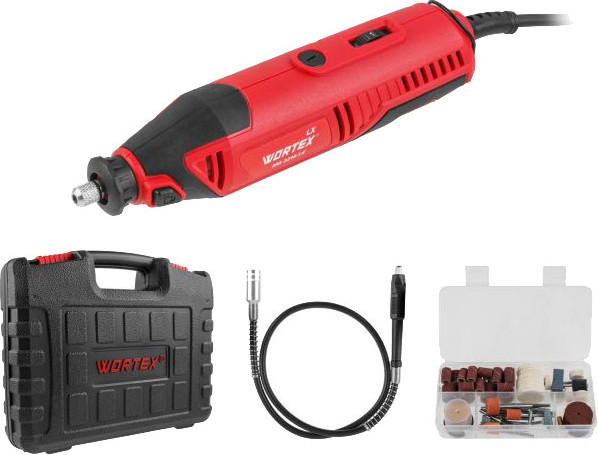 Изображение товара Гравер Wortex LX MG 3214-1 E + аксессуары 10000-35000 об/мин,цанги 3.0/3.2 (1333744)