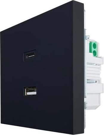 Изображение товара Розетка Lezard Zima 704-4288-192TC (черный бархат)