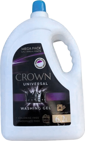Изображение товара Гель для стирки Crown Wash Универсальный (6.2л)