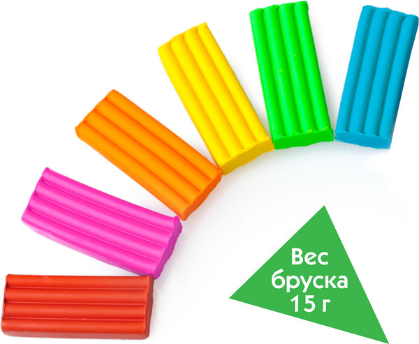 Изображение товара Пластилин Пифагор Классический. Веселая такса / 106675 (12цв)