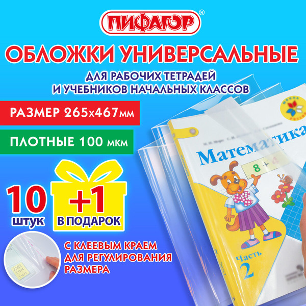 Изображение товара Набор обложек Пифагор 272699 (11шт)