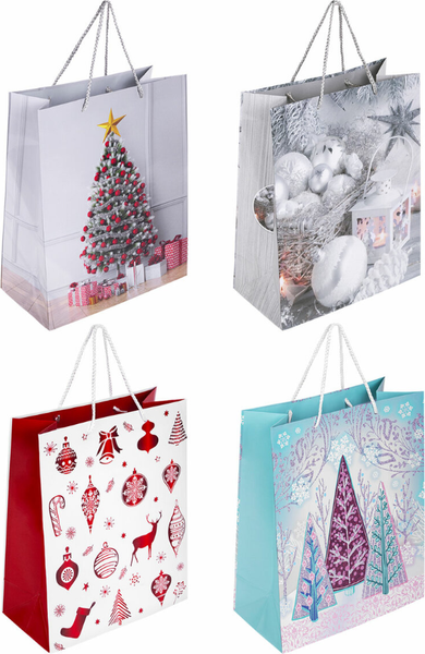 Изображение товара Набор пакетов подарочных Золотая сказка Новогодний. Collection Large / 591954 (4шт)