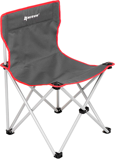 Изображение товара Стул складной Nisus N-96801-GR-1 (серый/красный, без чехла)