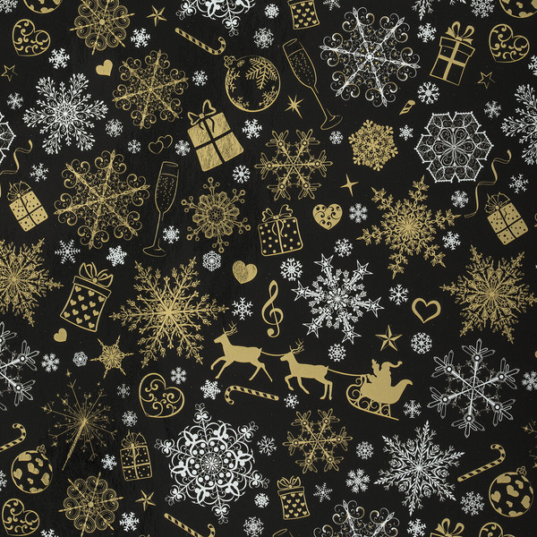 Изображение товара Набор бумаги для оформления подарков Золотая сказка Новогодняя / 592190 (3шт)