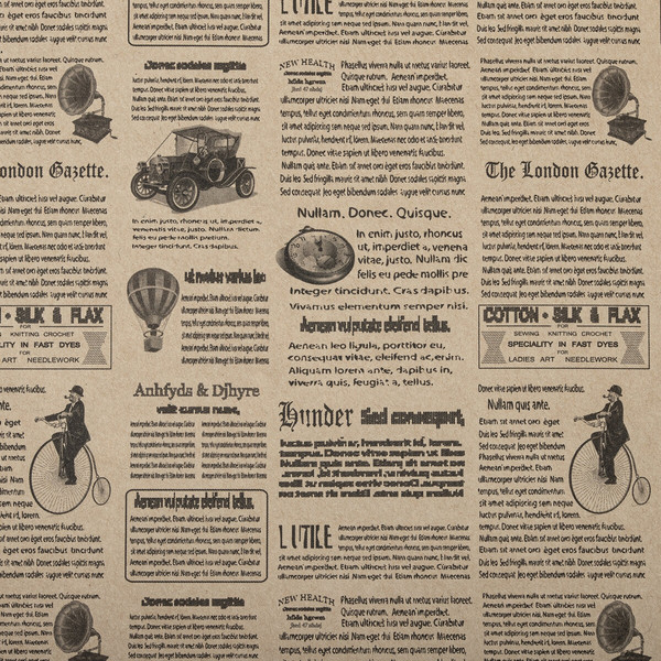 Изображение товара Набор бумаги для оформления подарков Золотая сказка Kraft Casual / 592063 (3шт)