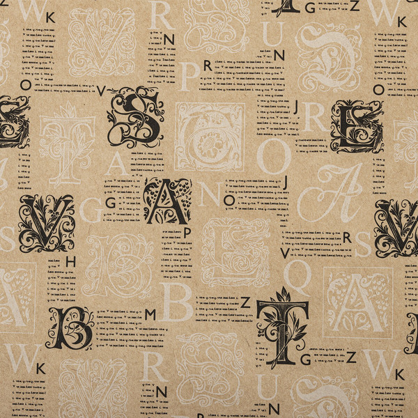 Изображение товара Набор бумаги для оформления подарков Золотая сказка Kraft Casual / 592063 (3шт)