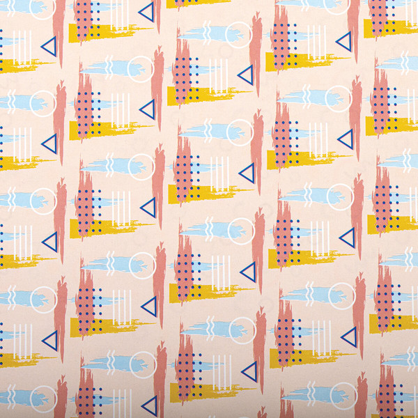 Изображение товара Набор бумаги для оформления подарков Золотая сказка Memphis / 592067 (3шт)