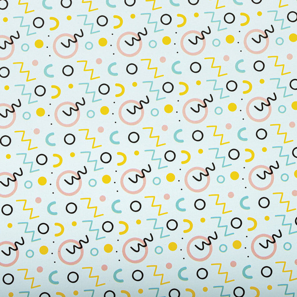 Изображение товара Набор бумаги для оформления подарков Золотая сказка Memphis / 592067 (3шт)