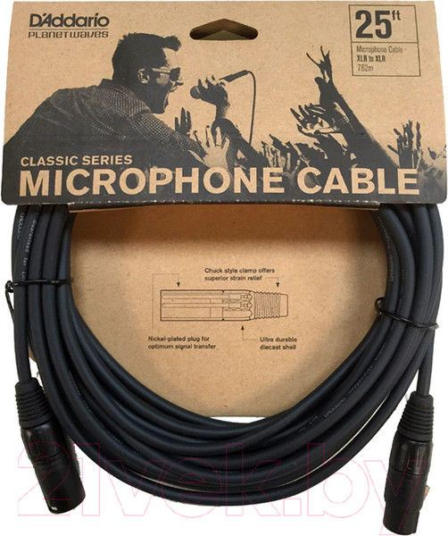 Изображение товара Удлинитель кабеля Planet Waves PW-CMIC-25 (7.5м)