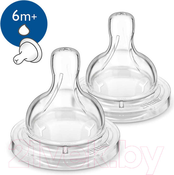 Изображение товара Набор сосок Philips AVENT Classic+ для густых жидкостей SCF636/27 (2шт)
