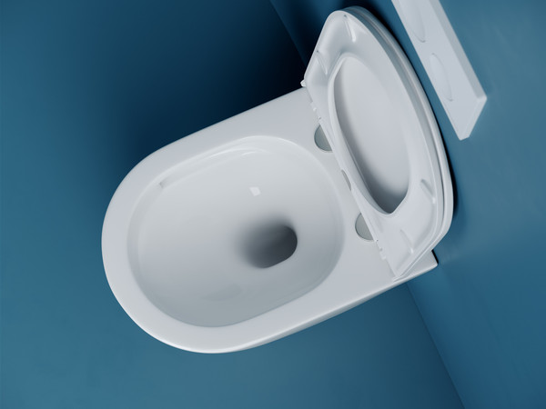 Изображение товара Унитаз подвесной Ceramica Nova Vogue CN4008T (белый, с креплением и сиденьем)