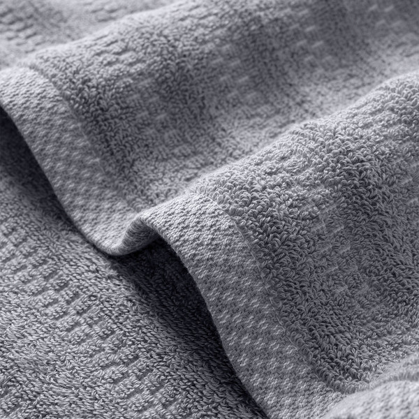 Изображение товара Полотенце Verossa Verossa Wave&pixels 50x90 (графит/белый)