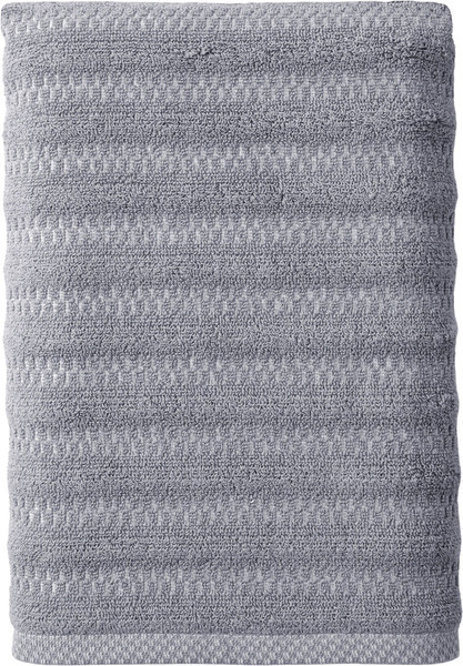 Изображение товара Полотенце Verossa Verossa Wave&pixels 70x140 (графит/белый)