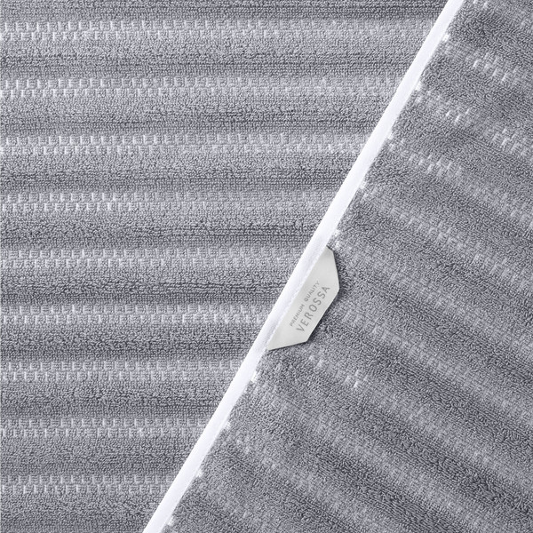 Изображение товара Полотенце Verossa Verossa Wave&pixels 70x140 (графит/белый)