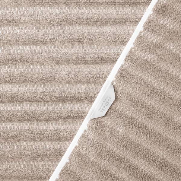 Изображение товара Полотенце Verossa Verossa Wave&pixels 70x140 (кофе/белый)