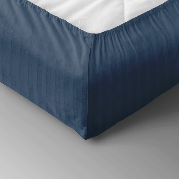 Изображение товара Простыня Verossa Stripe на резинке 180x200x30 / 925741 (Sapphire)