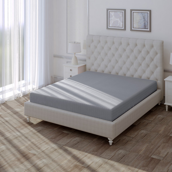 Изображение товара Простыня Verossa Stripe на резинке 180x200x30 / 925742 (Silver moon)