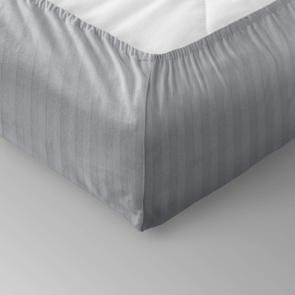 Изображение товара Простыня Verossa Stripe на резинке 180x200x30 / 925742 (Silver moon)