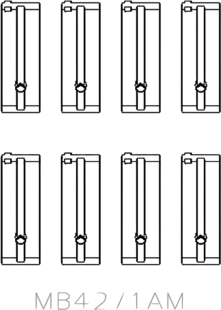 Изображение товара Комплект вкладышей двигателя King Auto MB4271AM 0.25
