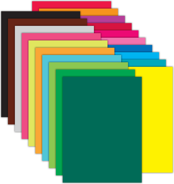 Изображение товара Набор цветного картона Brauberg Фруктовый микс / 116418 (80л, 20цв)