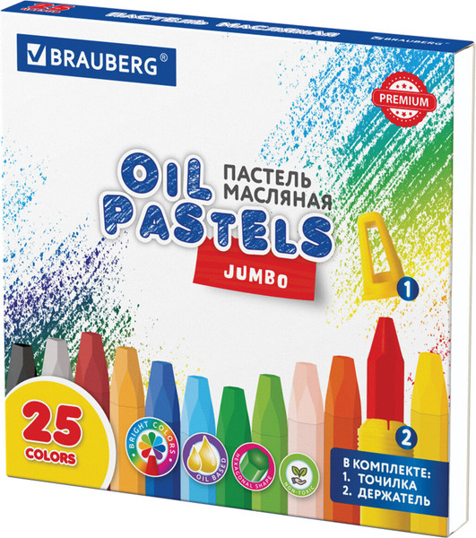 Изображение товара Набор масляной пастели Brauberg Premium / 272712 (25цв)