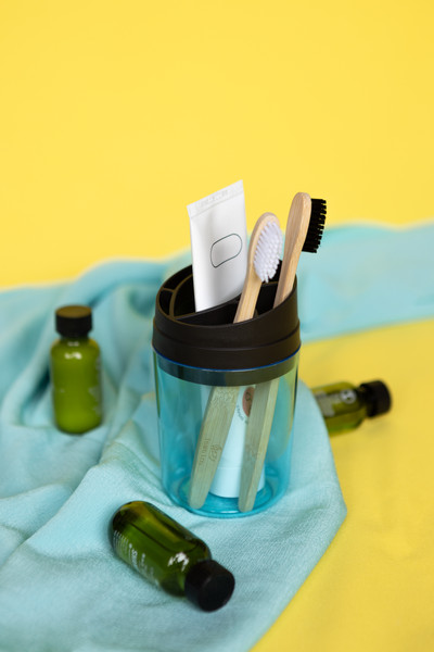 Изображение товара Стакан для зубной щетки и пасты Berossi Boho АС 97282000 (небесно-голубой)