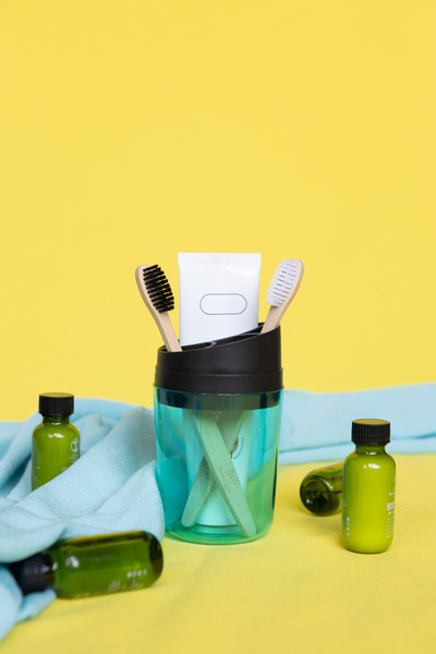 Изображение товара Стакан для зубной щетки и пасты Berossi Boho АС 97266000 (мята полупрозрачный)