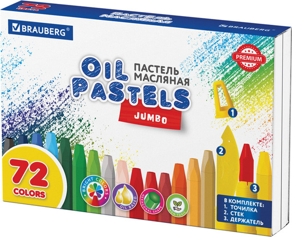 Изображение товара Набор масляной пастели Brauberg Premium / 272715 (72цв)