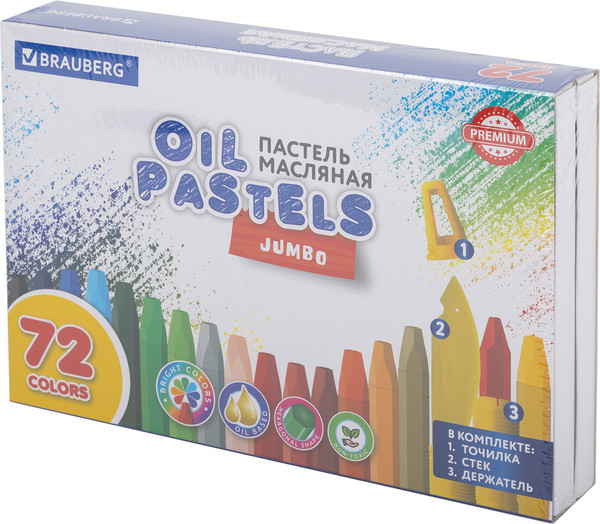 Изображение товара Набор масляной пастели Brauberg Premium / 272715 (72цв)