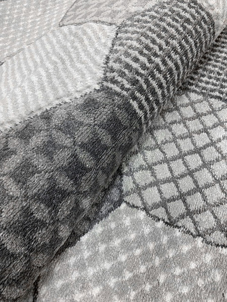 Изображение товара Коврик Sim Carpet Denver / 018200A-IVR-GRY-OVAL (0.8x1.5)