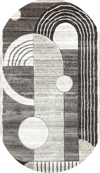 Изображение товара Коврик Sim Carpet Denver / 018268B-IVR-BRN-OVAL (0.8x1.5)