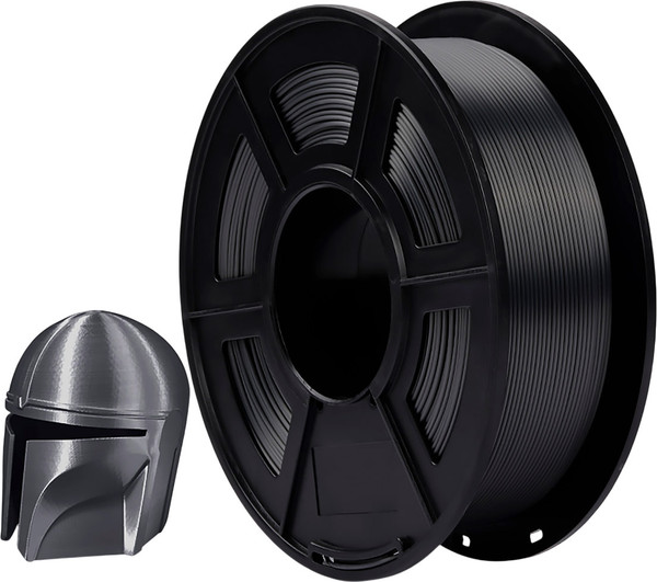 Изображение товара Пластик для 3D-печати NV Print NV-3D-SILK-PLA-P-GREY (1.75мм, 1кг, серый)