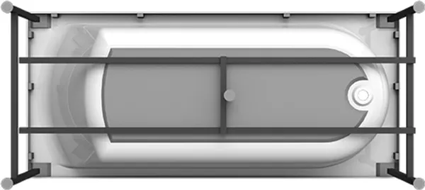 Изображение товара Ванна акриловая Radomir Николь Терапия 180x80 / 2-81-2-0-0-210Р (с гидромассажем)