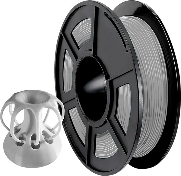 Изображение товара Пластик для 3D-печати NV Print NV-3D-TPU-GREY (1.75мм, 500г, серый)