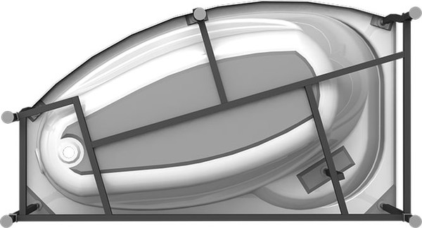 Изображение товара Ванна акриловая Radomir София Релакс / 2-80-2-2-0-223 (с гидромассажем, правый)