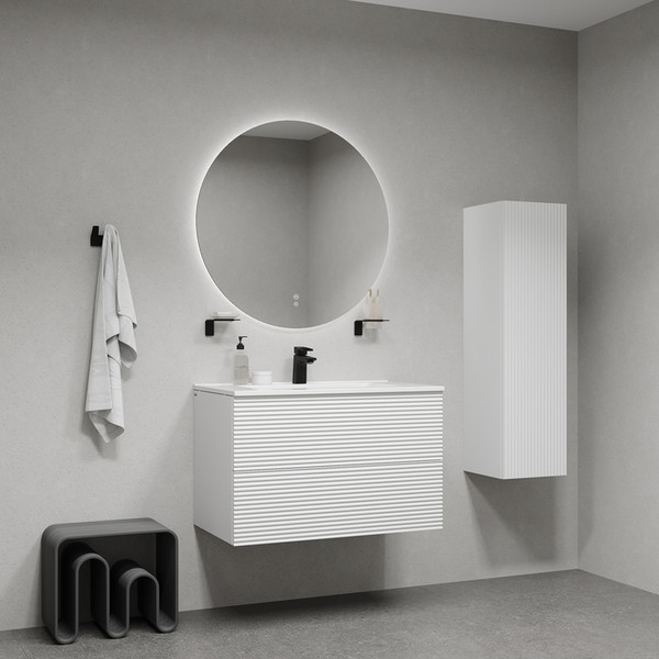 Изображение товара Шкаф-полупенал для ванной IDDIS BIL30W0i97 (белый)