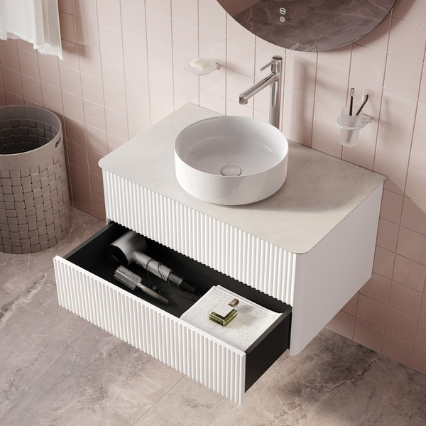 Изображение товара Тумба под умывальник IDDIS Aiger AIG80W0i95 (белый)