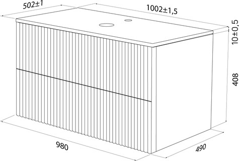 Изображение товара Тумба под умывальник IDDIS Aiger AIG10W0i95 (белый)