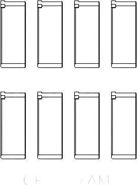 Изображение товара Комплект вкладышей двигателя King Auto CR437AM STD