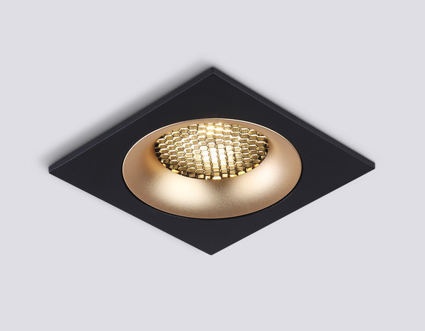 Изображение товара Точечный светильник Ambrella TN102730 BK/GD (черный/золото)