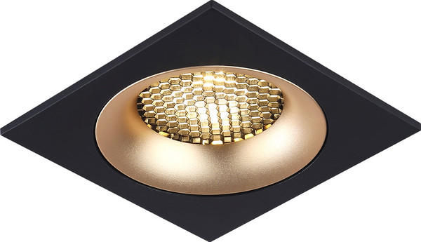 Изображение товара Точечный светильник Ambrella TN102730 BK/GD (черный/золото)